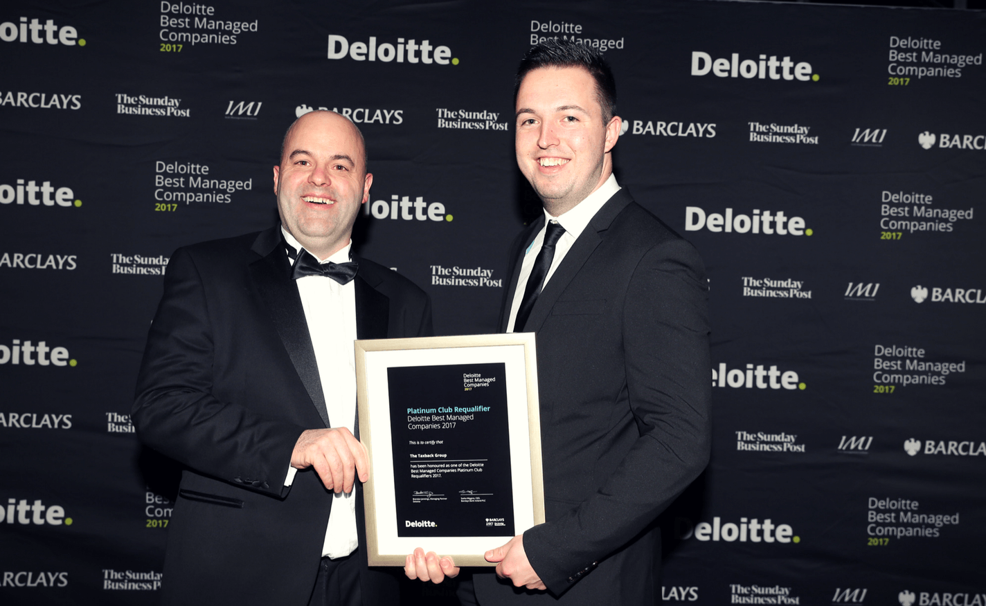 Taxback Group retains Deloitte Platinum Award